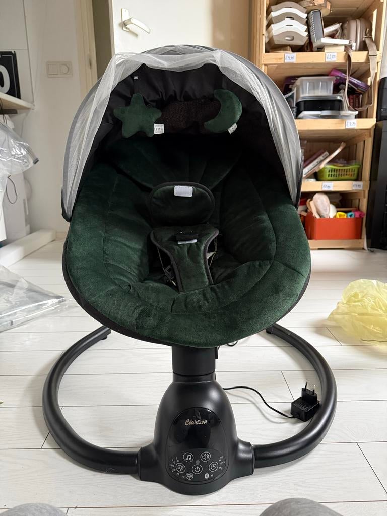 Elektrische babyschommel met Bluetooth en muziek, Ophalen, Zo goed als nieuw