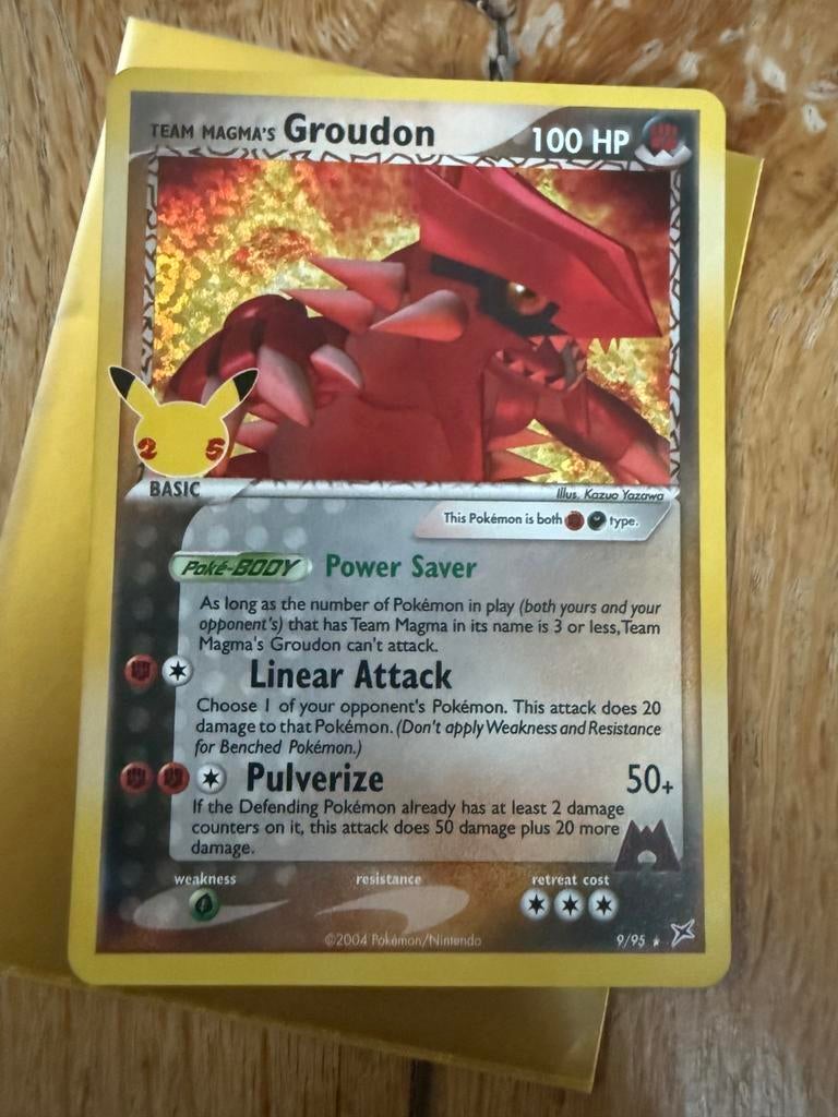 Team Magma’s Groudon celebrations, Ophalen of Verzenden, Nieuw, Losse kaart