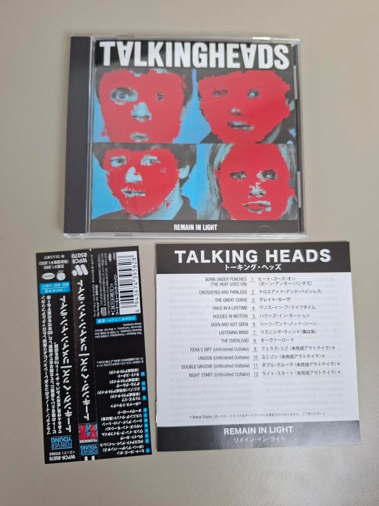 Talking Heads - Remain In Light JAPAN cd remastered bonustra, Ophalen of Verzenden, Zo goed als nieuw, Poprock
