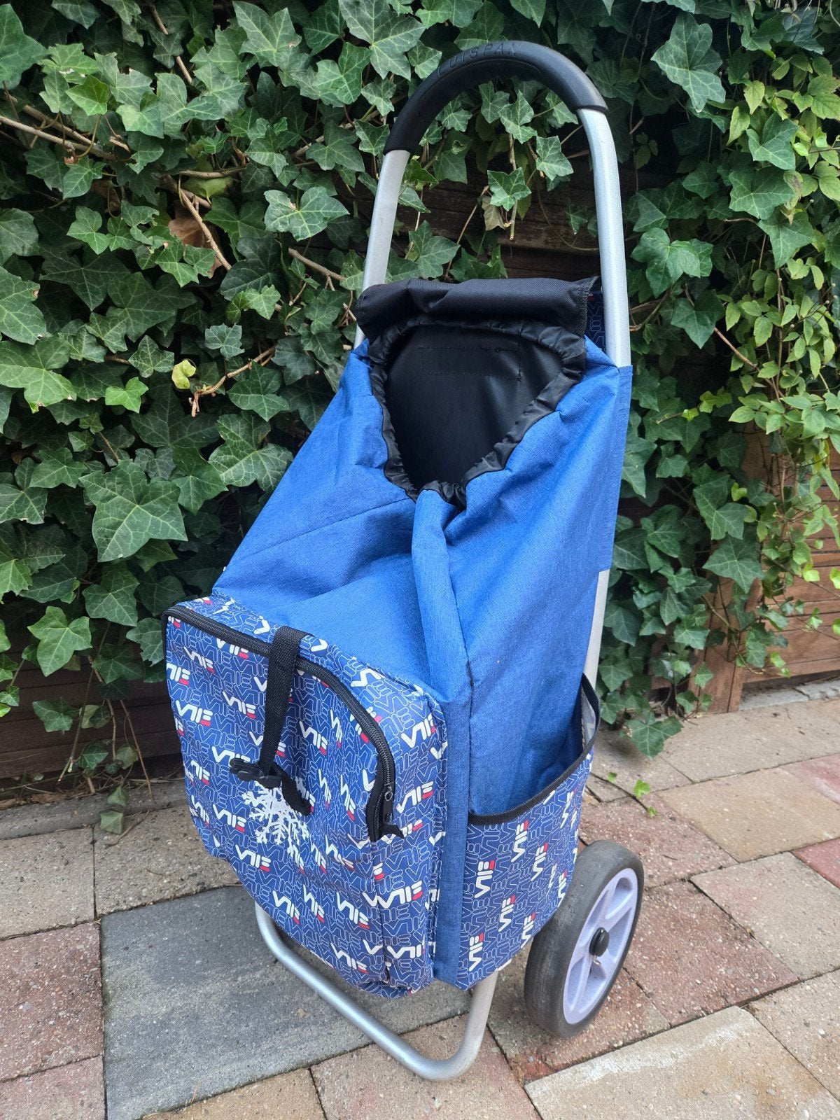 boodschappentrolley, 30 cm of meer, Gebruikt, Blauw, Minder dan 40 cm