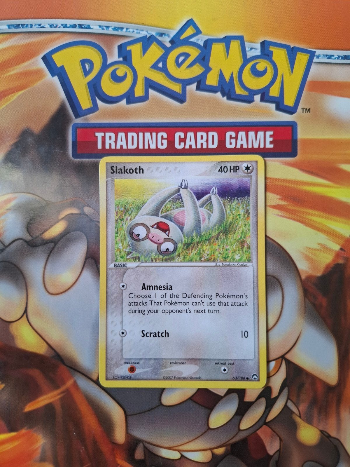 Slakoth 63/108 Ex Power Keepers pokemon kaart, Ophalen of Verzenden, Gebruikt, Losse kaart