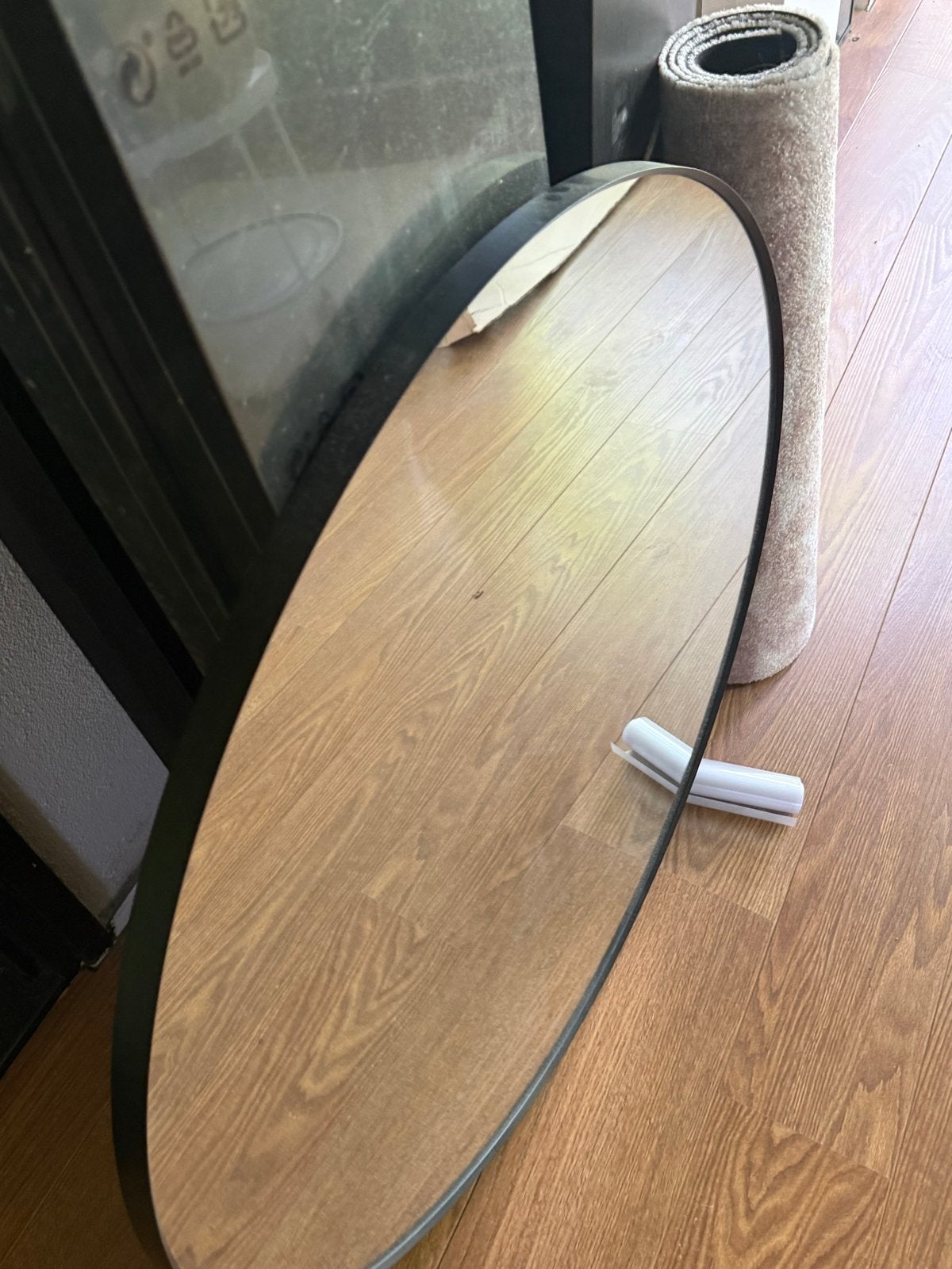 Ronde spiegel 80 cm - Nieuwstaat, Ophalen, Rond, Nieuw, 75 tot 100 cm