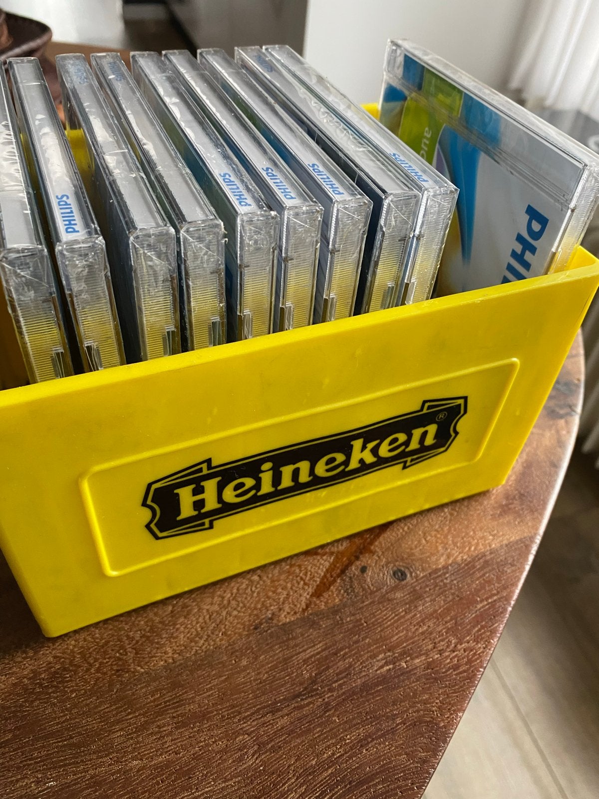 Heineken mini-CD-kratje met 10 gesealde Philips Audio CD-R's, Ophalen of Verzenden, Nieuw in verpakking, Overige typen, Inclusief doosje