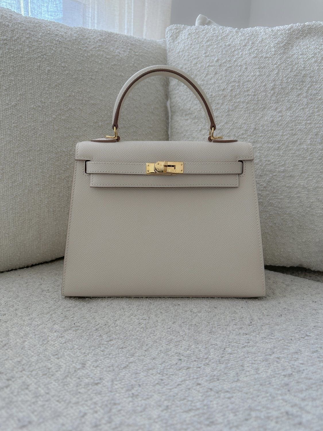 Hermes Kelly tas creme, Ophalen of Verzenden, Nieuw, Zwart