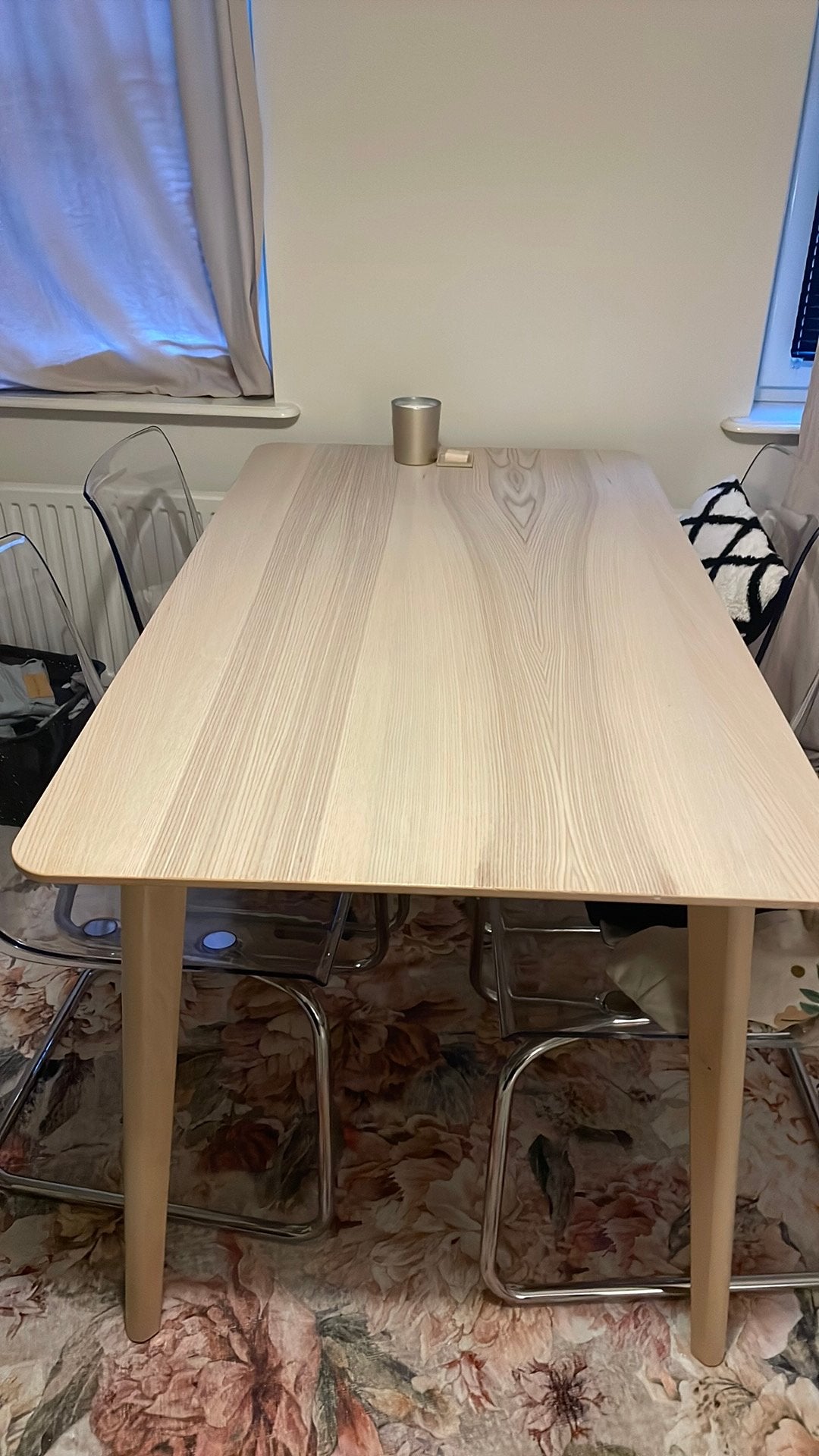 Tafel ikea zo goed als nieuw, Ophalen, Gebruikt, Rechthoekig, 50 tot 100 cm
