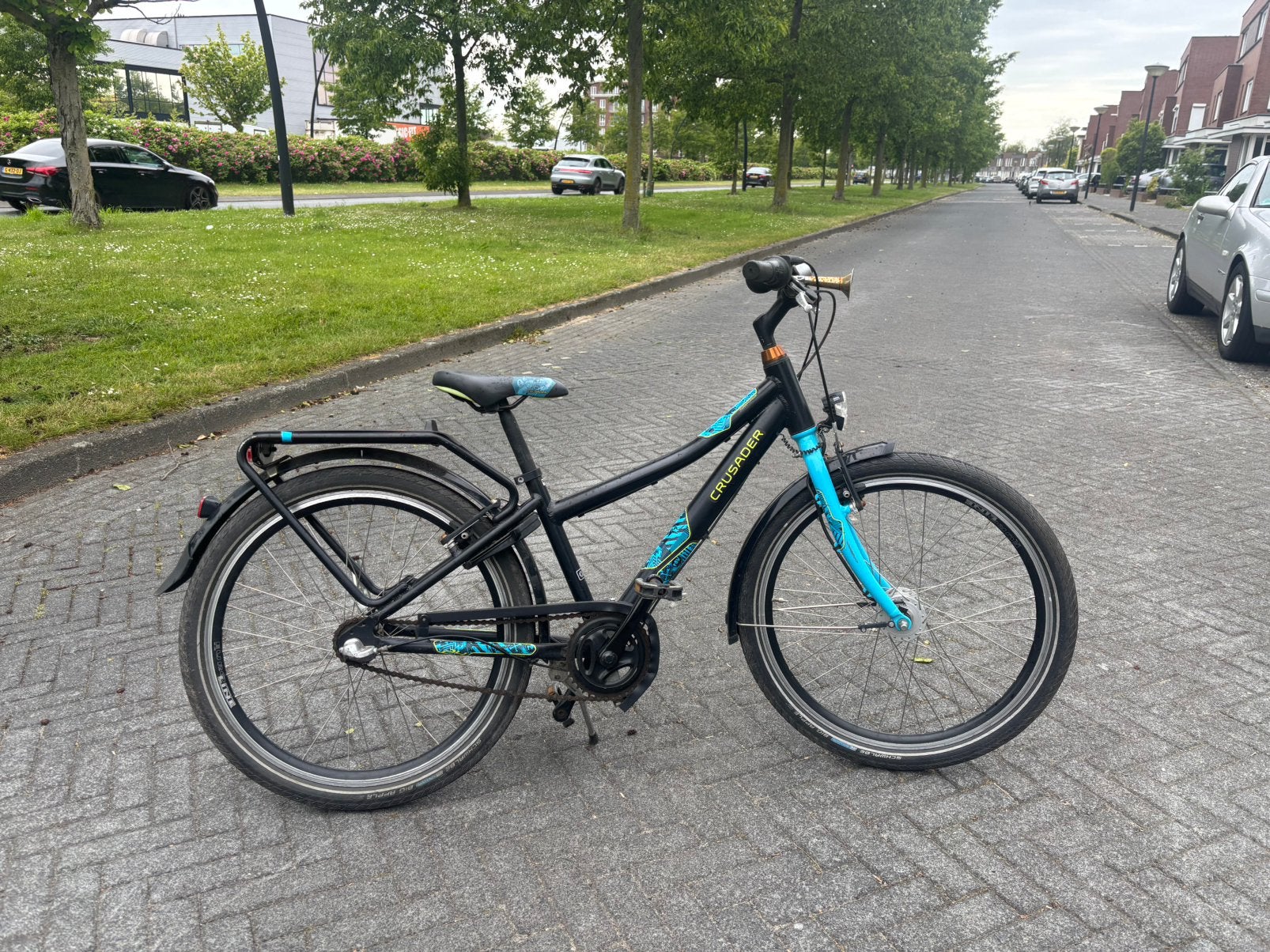 Crusader Jongensfiets 24 inch banden 3 versnelling, Ophalen, Gebruikt