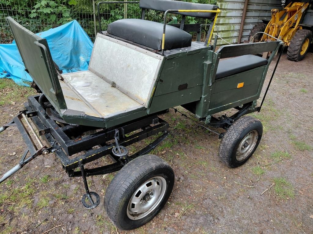 Leuk karretje voor achter de tractor, Ophalen