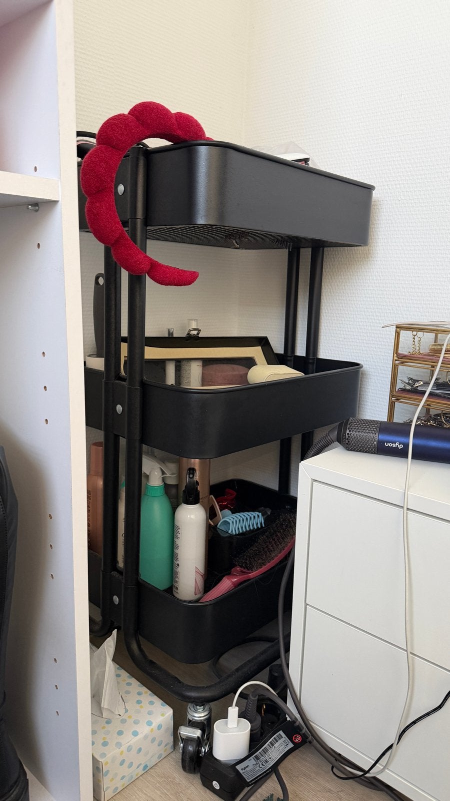 IKEA RÅSKOG Roltafel Zwart - Zo goed als nieuw, Ophalen, Zo goed als nieuw
