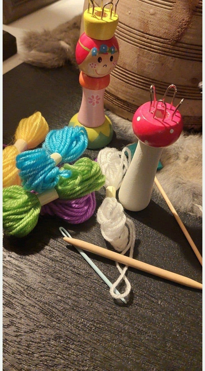 PUNNIKPOP EN PUNNIK PADDESTOEL PUNNIKEN met naald, Ophalen of Verzenden