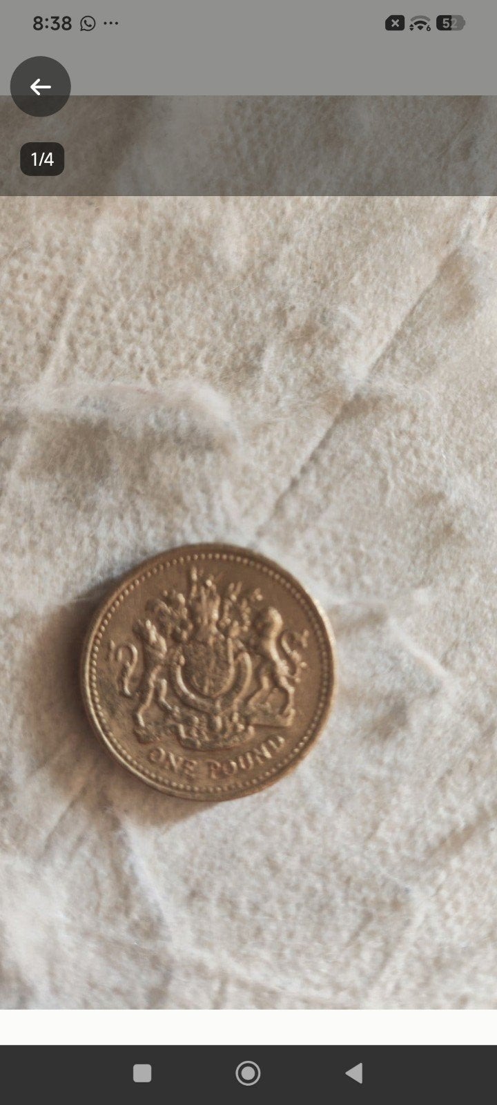 Britse One Pound munt Koningin Elizabeth II, Ophalen of Verzenden, Overige landen, Losse munt