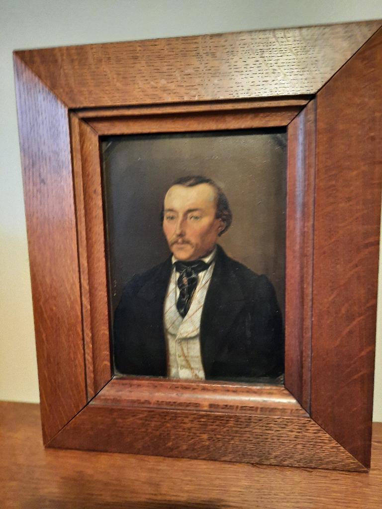 Portret Schilderijtje (paneeltje), Antiek en Kunst, Kunst | Schilderijen | Klassiek, Ophalen of Verzenden