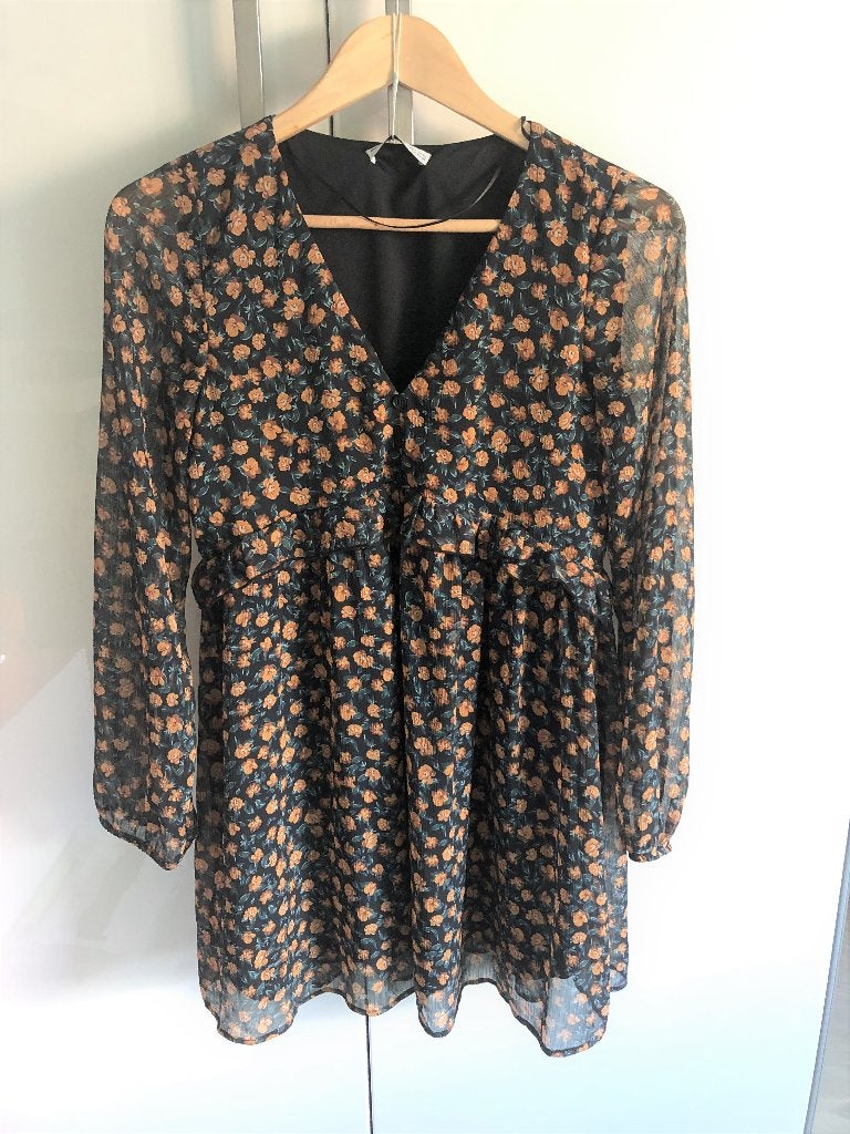 Boho jurk S, Ophalen of Verzenden, Zo goed als nieuw, Onder de knie