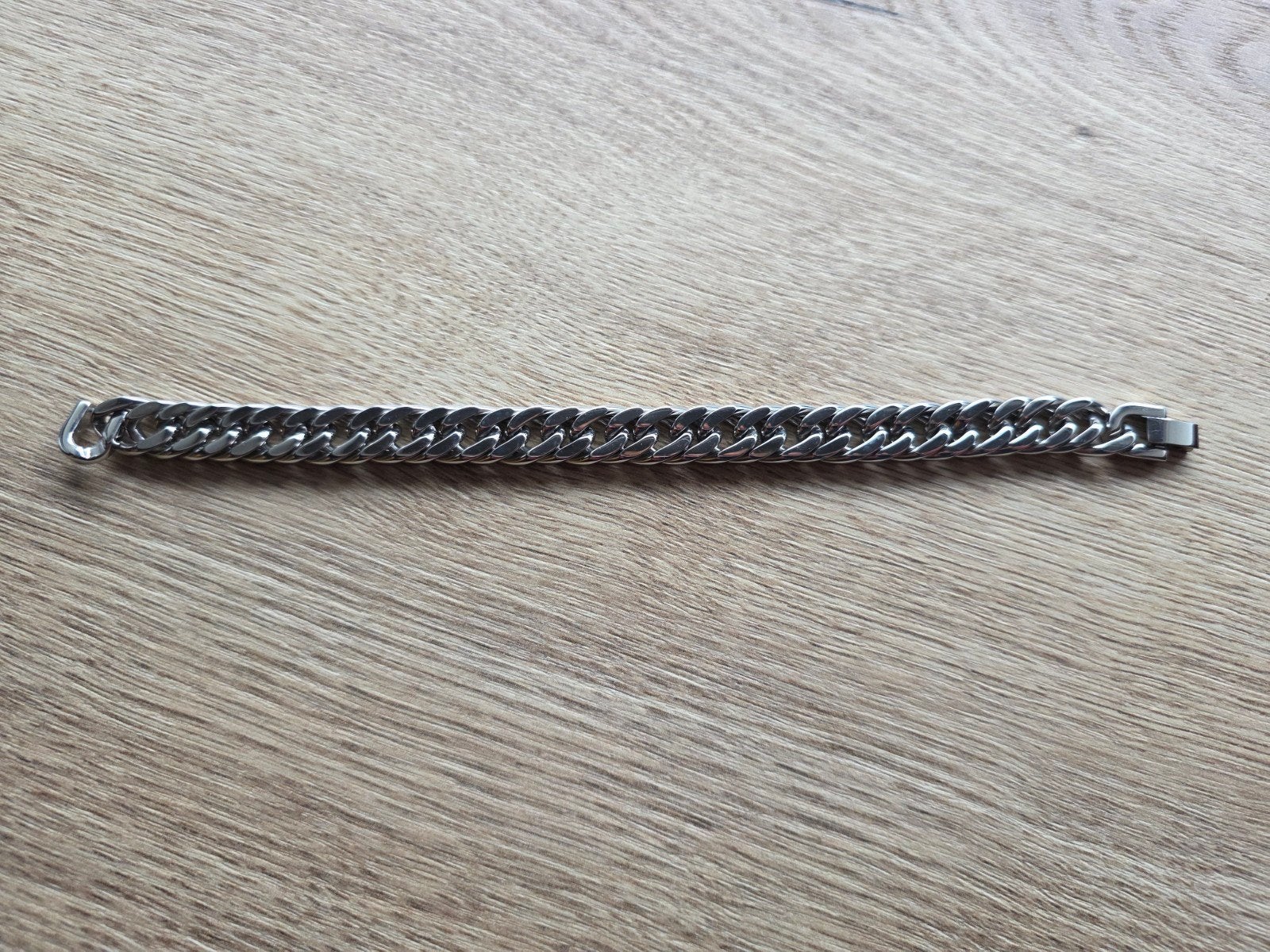 Heren armband rvs, Ophalen of Verzenden, Nieuw, Zilver, Staal