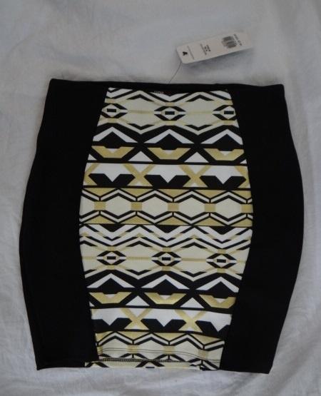 Leuke goud/wit/zwart JANE NORMAN rok, Zwart, Ophalen of Verzenden, Maat 34 (XS) of kleiner, Boven de knie
