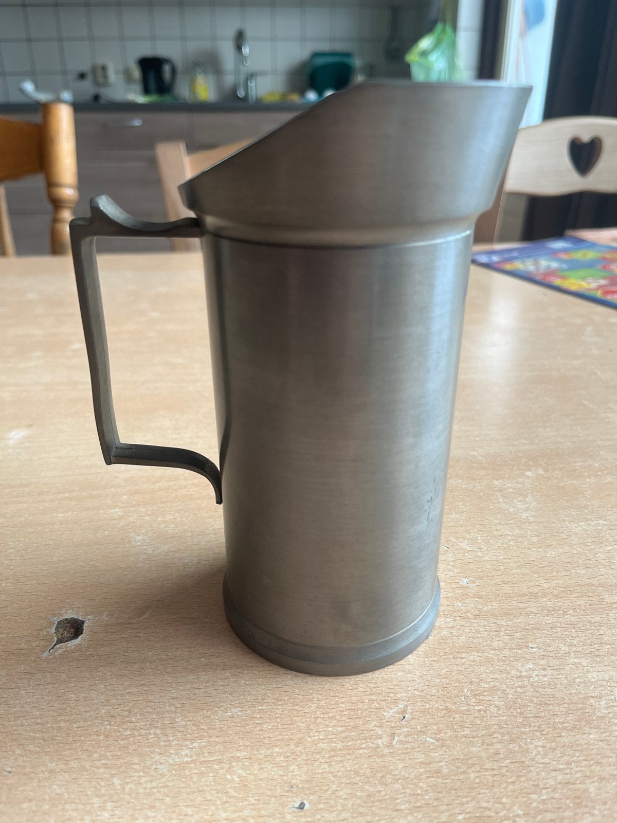 Vintage Tinnen Maatbeker 1/2 Liter, Ophalen of Verzenden