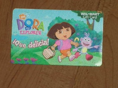 Dora the Explorer Wal-Mart Gift Card - ¡Que delicia!, Ophalen of Verzenden, Zo goed als nieuw, Tv, Foto of Kaart