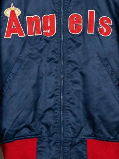 Vintage 80s Starter MLB California ANGELS Jacket XL, Ophalen of Verzenden, Zo goed als nieuw, Honkbal, Kleding
