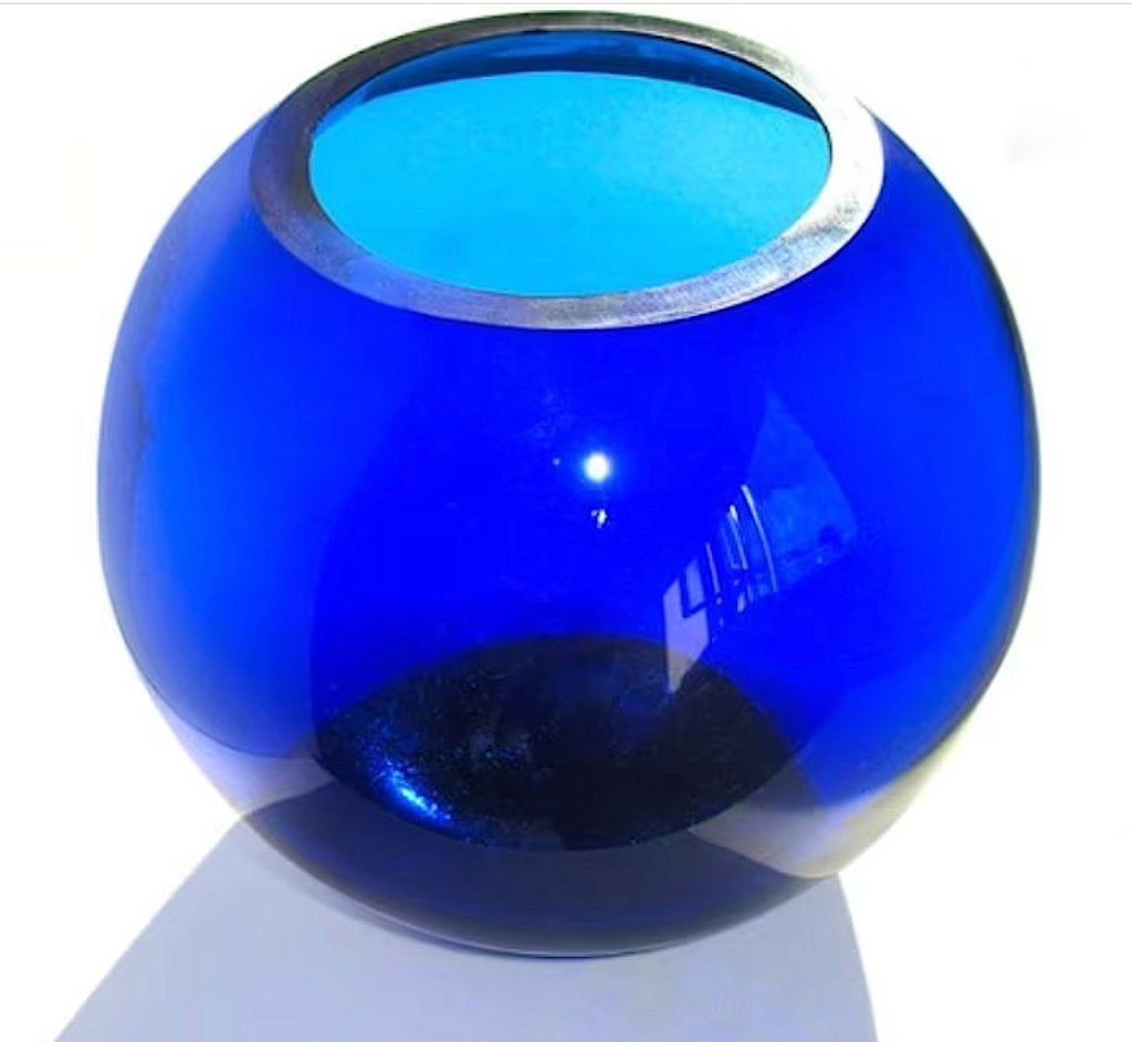 Vaas Kobaltblauw Glas Design Nieuw Prachtige kwaliteit, Blauw, Nieuw, Glas, 15 cm