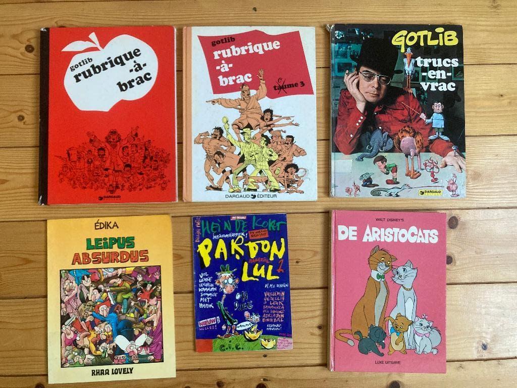 Absurde humor strips stripverhalen stripalbums jaren 80, Boeken, Meerdere stripboeken, Ophalen of Verzenden, Gelezen, Diverse auteurs