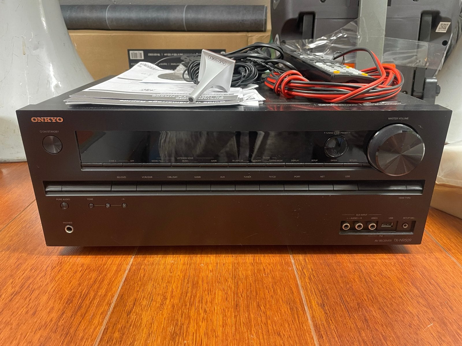 Onkyo TX-NR509 AV Receiver - Zo goed als nieuw, Audio, Tv en Foto, Ophalen, Zo goed als nieuw, 60 tot 120 watt, Onkyo