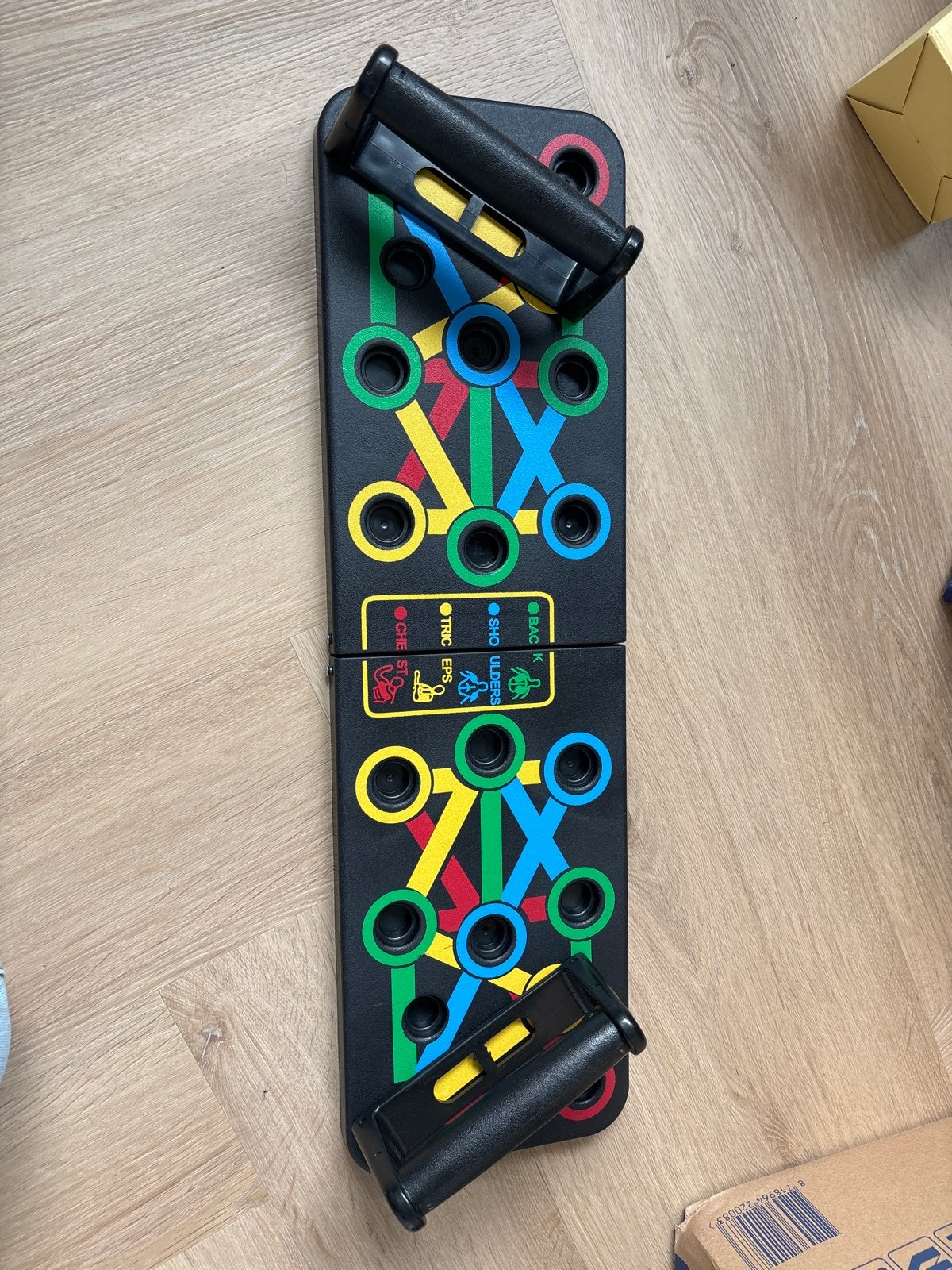 Push-up Board - Train je borst, schouders, rug en triceps, Sport en Fitness, Ophalen, Zo goed als nieuw, Borst, Push-up steun