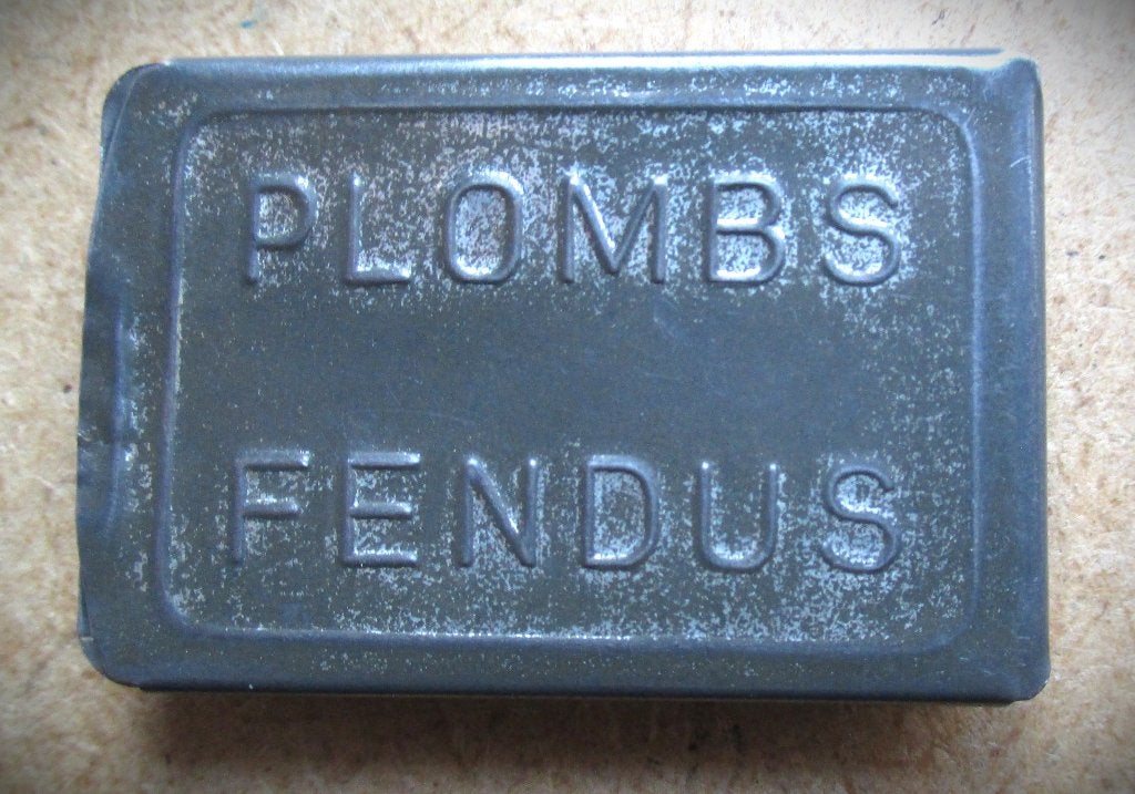 Loodjes blikje~Jaren 50 doosje schuifdeksel~ Plombs Fendus, Verzamelen, Ophalen of Verzenden, Gebruikt, Overige, Overige merken