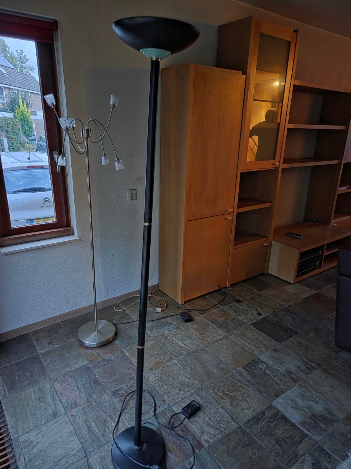GRATIS Zwarte Stalamp (2 stuks), Ophalen, Minder dan 100 cm