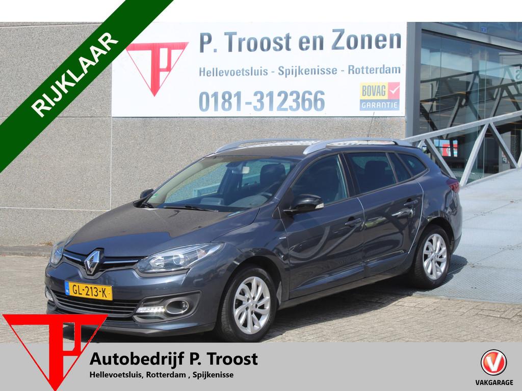 Renault Mégane Estate 1.2 TCe Limited Navigatie/Cruise cont, Auto's, Renault, Voorwielaandrijving, Stof, Gebruikt, Zwart