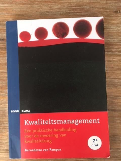 Te koop: kwaliteitsmanagement., Boeken, Ophalen of Verzenden, Beta, Zo goed als nieuw, HBO