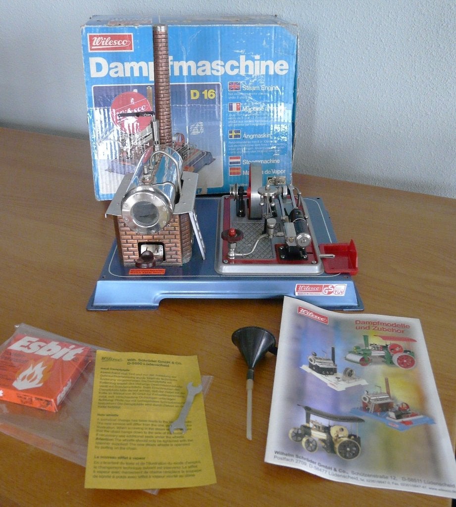 Wilesco D16 Stoommachine, Ophalen of Verzenden, Zo goed als nieuw, Groter dan 1:32