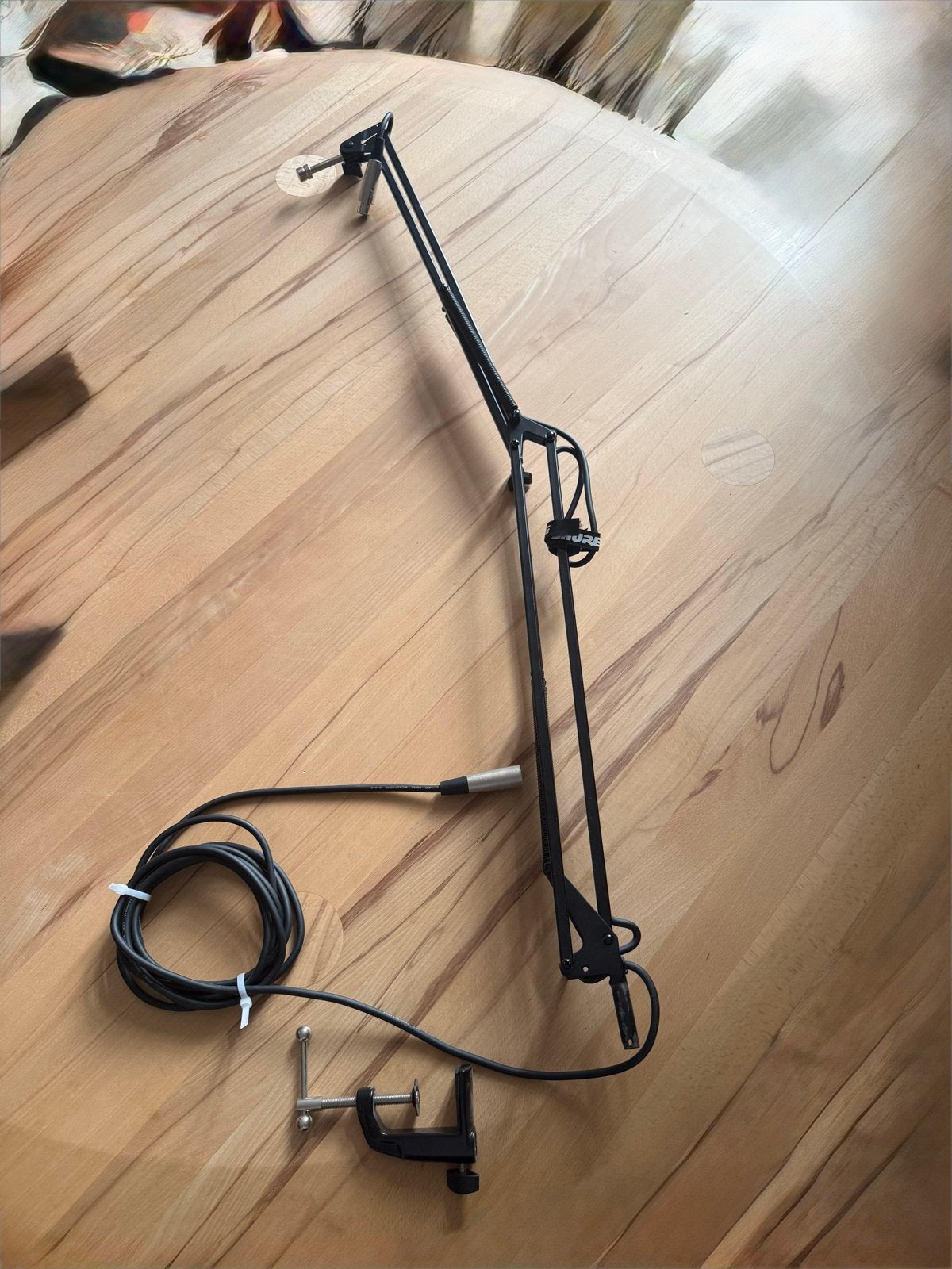 Microfoon arm met XLR kabel - Ideaal voor studio en podcast, Ophalen, Gebruikt, Overige typen