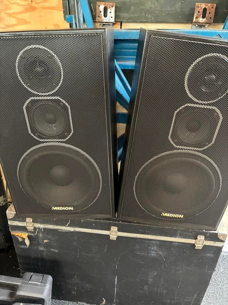 Medion MD 8988 Luidsprekers - 140 Watt Muziekvermogen, Gebruikt, 120 watt of meer, Front, Rear of Stereo speakers, Ophalen