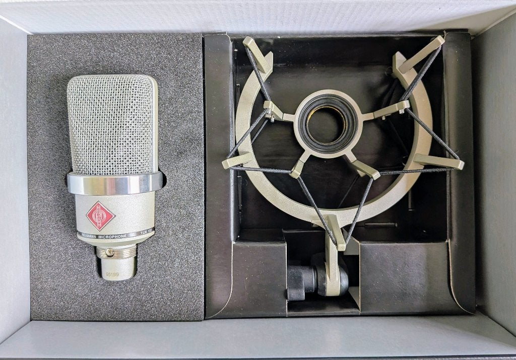 Neumann TLM 102 studio set, Ophalen of Verzenden, Zo goed als nieuw, Studiomicrofoon