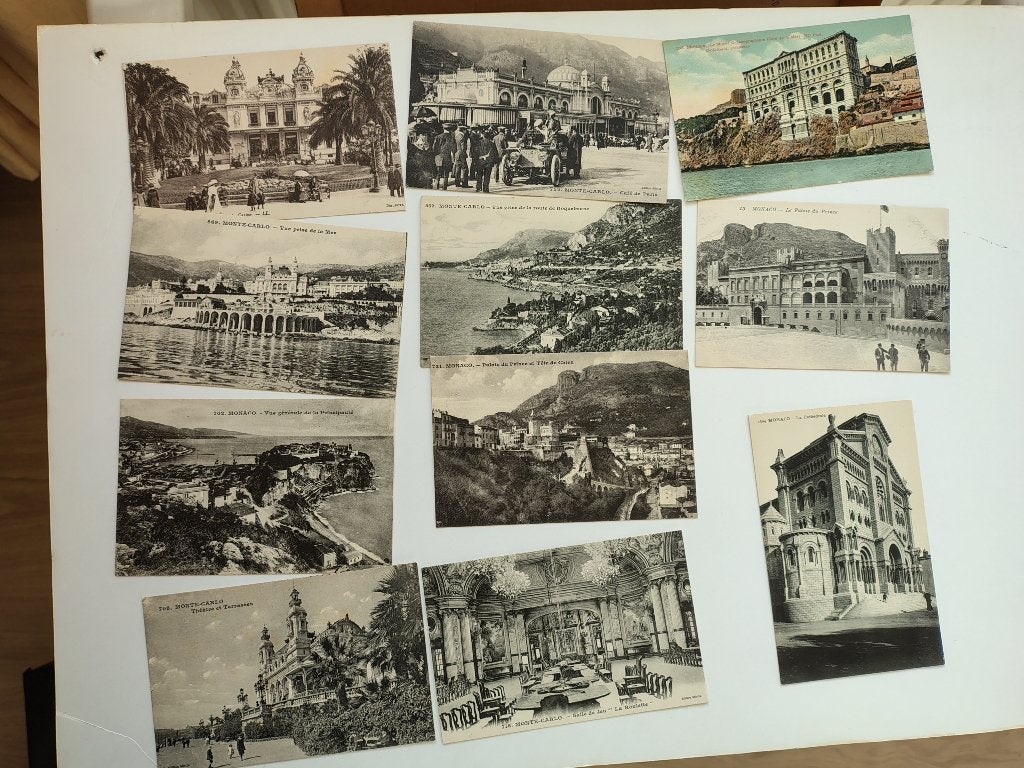 Monaco 17 oude ansichten., Ophalen of Verzenden, Voor 1920, Overig Europa