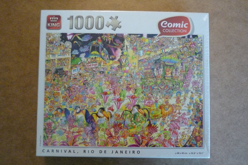 Nieuw King Comic '' CARNAVAL, RIO DE JANEIRO '' 1000 st., Ophalen, 500 t/m 1500 stukjes, Nieuw, Legpuzzel