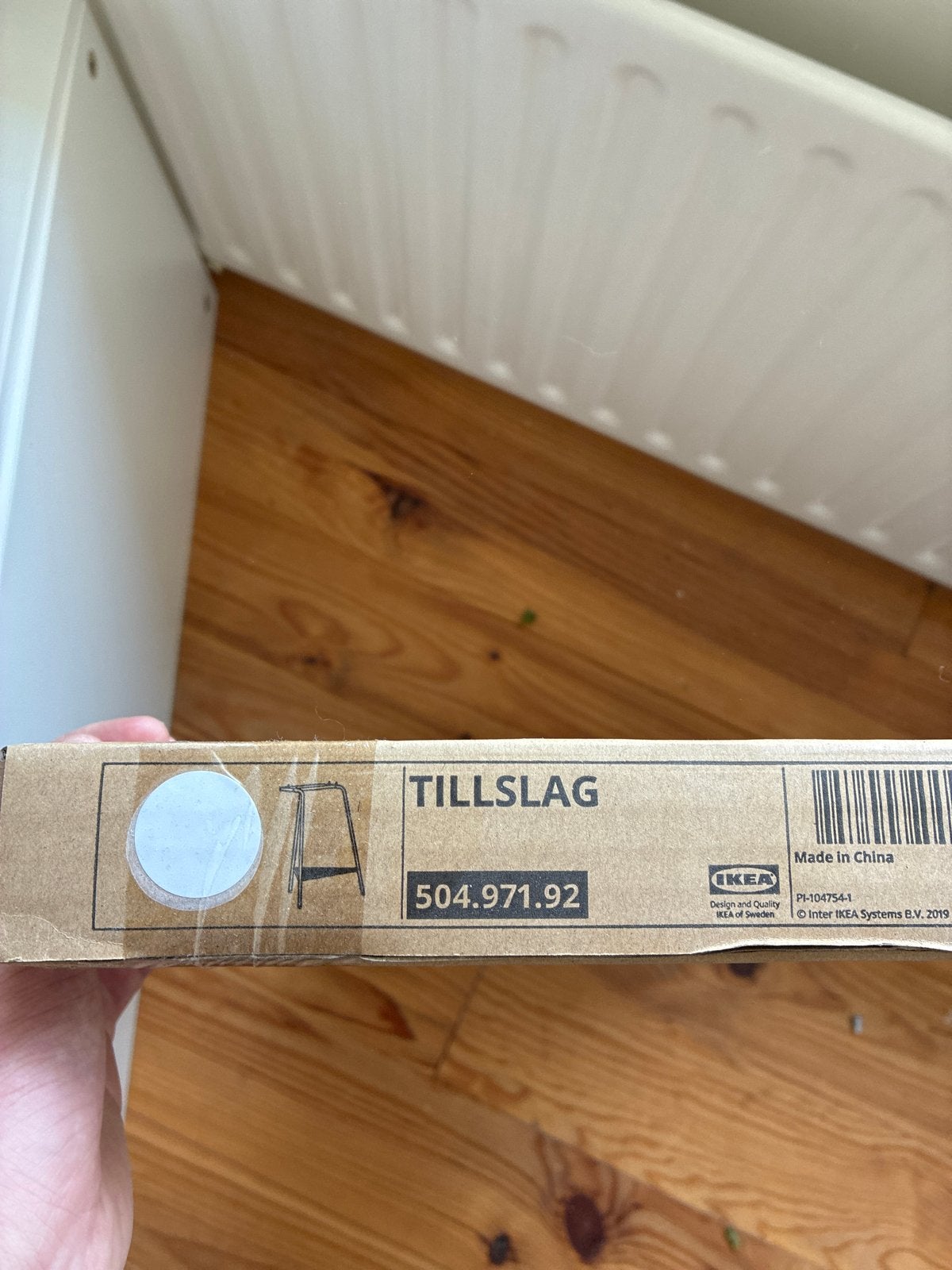 IKEA TILLSLAG schraag voor bureau - Wit, Ophalen, Scandinavisch, Metaal, Nieuw