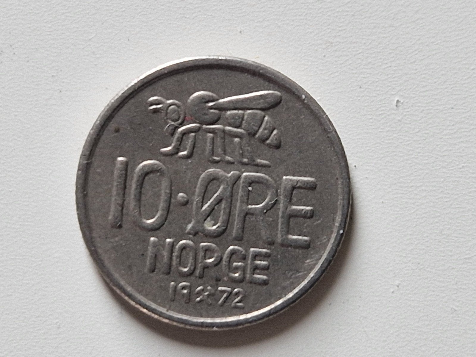 10 öre Noorwegen 1972, Ophalen of Verzenden, Overige landen