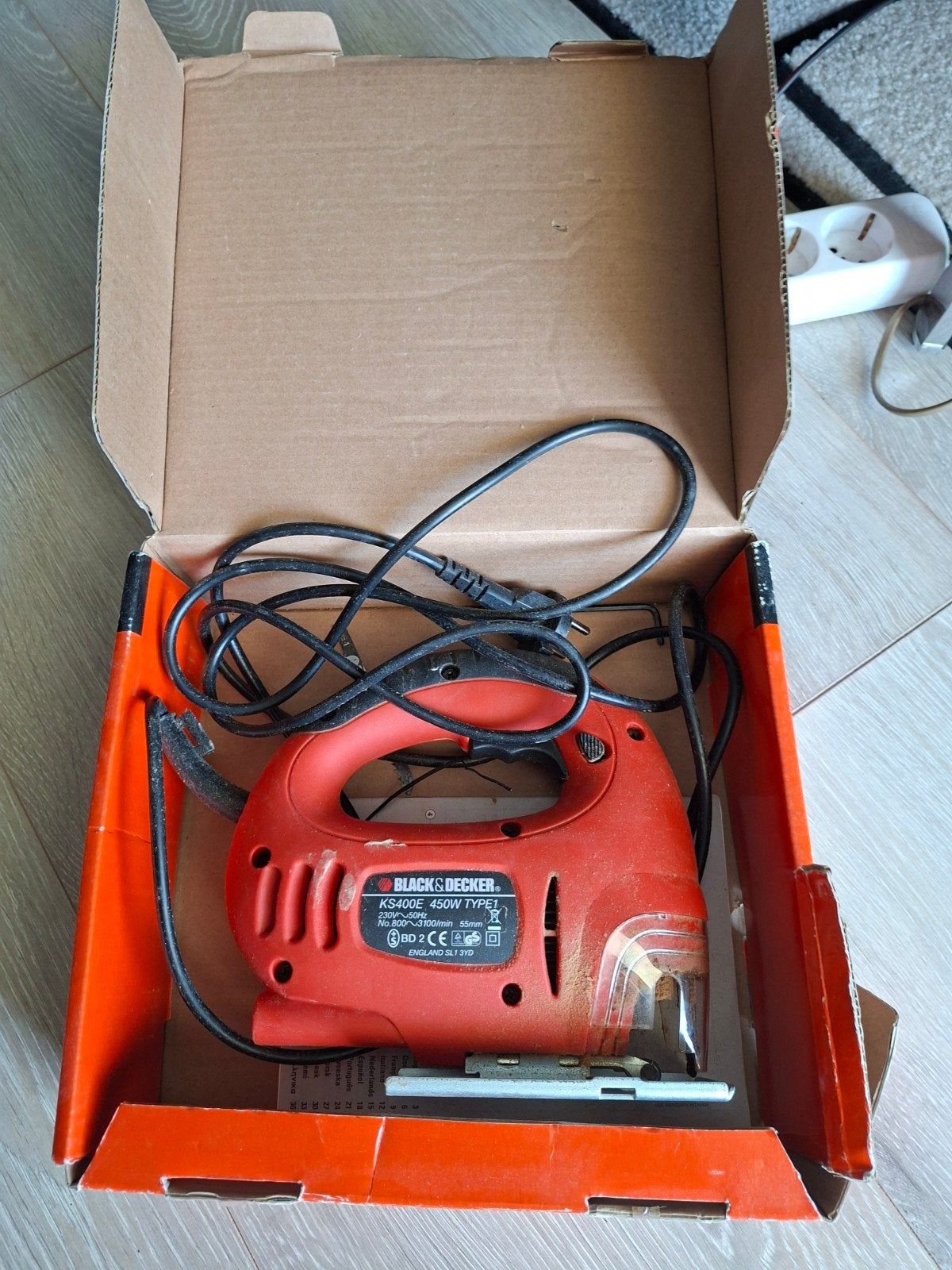 Black & Decker KS400E 450W decoupeerzaag, zo goed als nieuw, Ophalen, Decoupeerzaag, 30 tot 70 mm, Minder dan 600 watt
