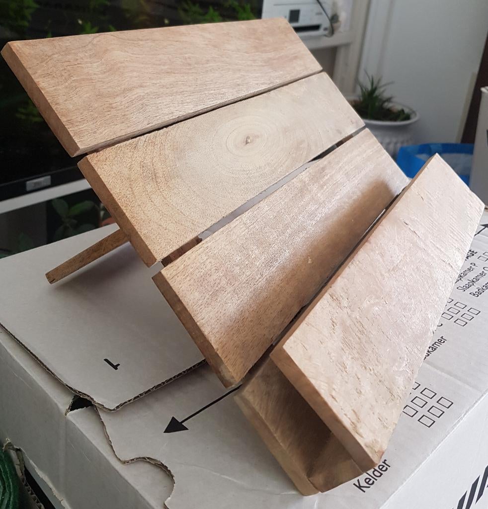 Houten posthouder of iets voor op het bureau, Ophalen of Verzenden, Zo goed als nieuw, Bruin, Hout