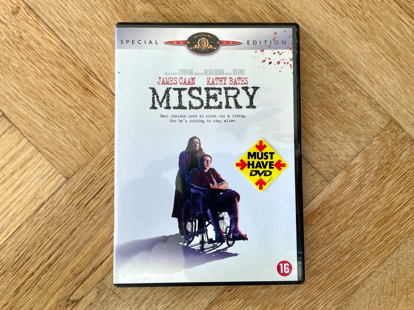 Misery (1990) op DVD met oa. James Caan (nette staat met NL), Engels, Vanaf 16 jaar, Nederlands, Ophalen of Verzenden