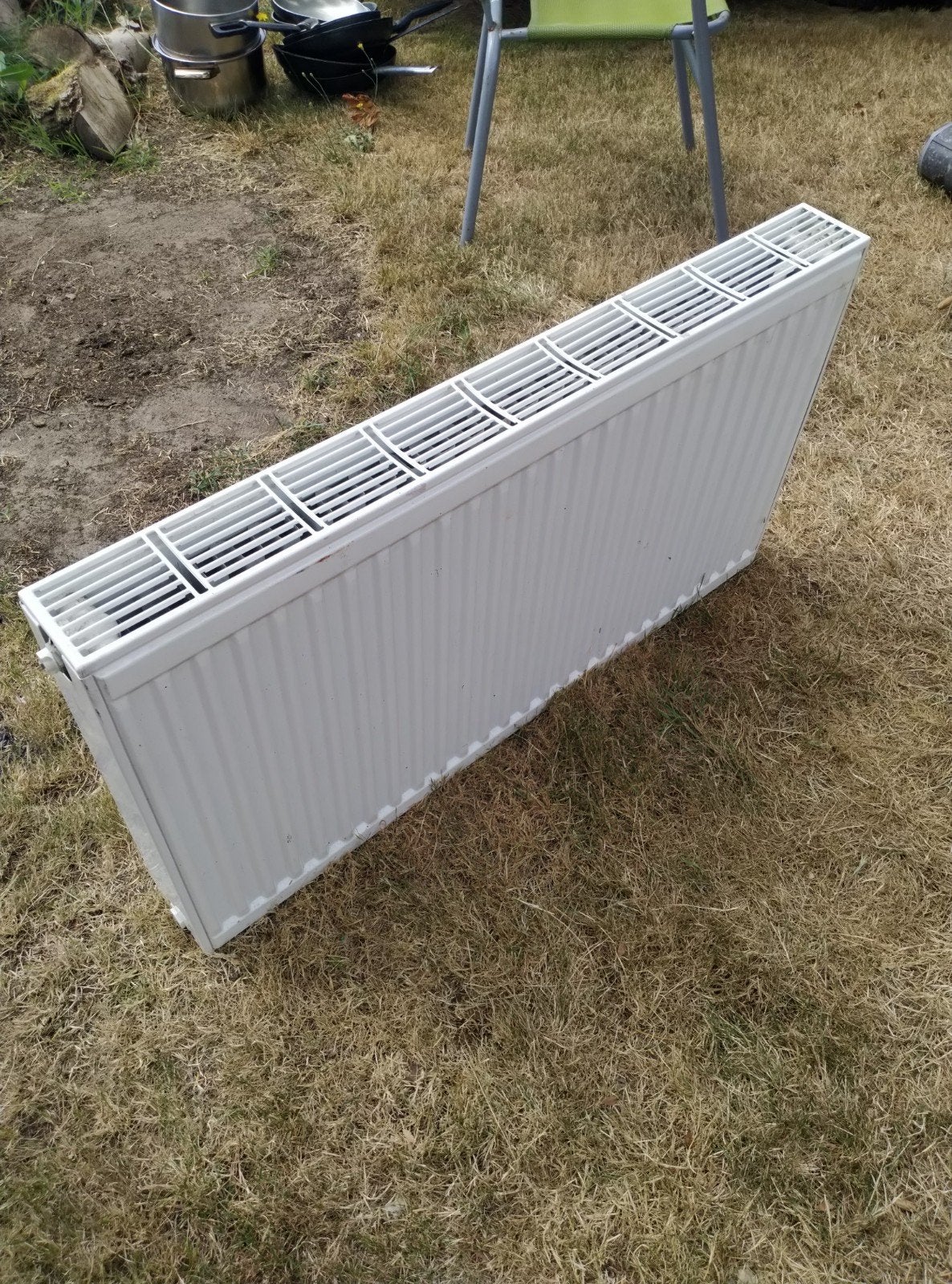 2 elements radiator igst., Doe-het-zelf en Verbouw, Verwarming en Radiatoren, Ophalen, 60 tot 150 cm, Radiator, 30 tot 80 cm
