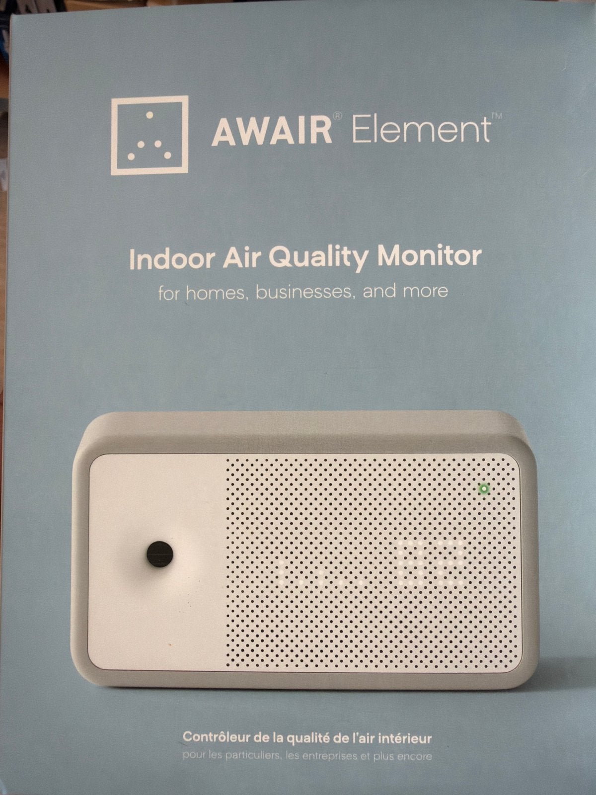 Awair Element Indoor Luchtkwaliteitsmonitor, Witgoed en Apparatuur, Luchtbehandelingsapparatuur, Ophalen of Verzenden, Zo goed als nieuw