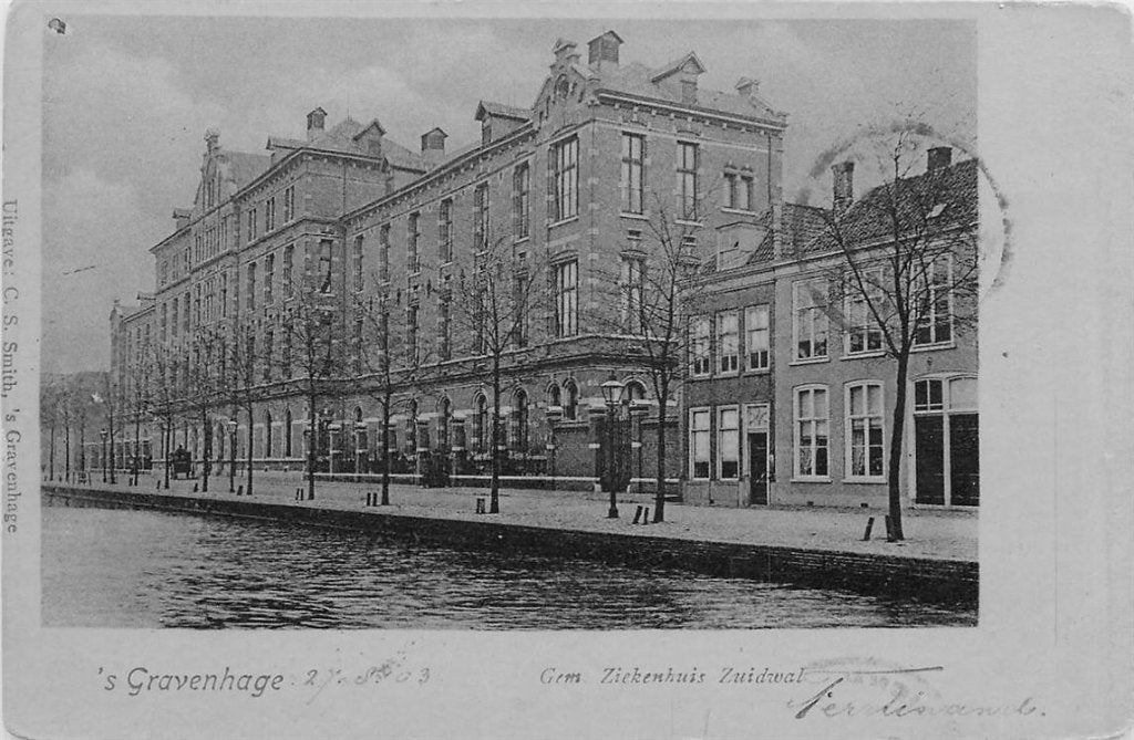 701-401-011 Den Haag Gem Ziekenhuis Zuidwal, Ophalen of Verzenden, Voor 1920, Zuid-Holland