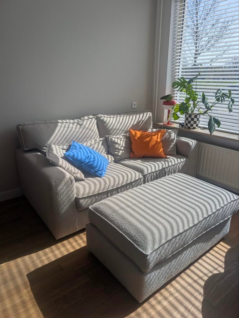 InHouse Famanti Bank met Hocker - Gebruikt, Ophalen, Gebruikt, 100 tot 125 cm, 150 tot 200 cm