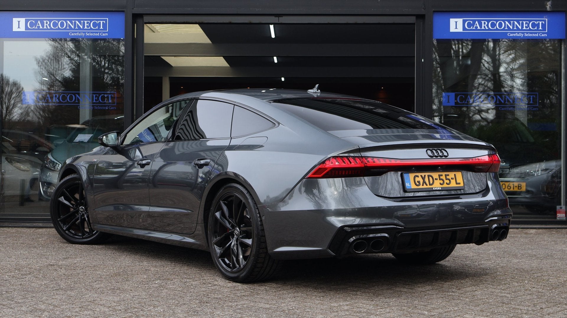 Audi A7 Sportback 55 TFSI e quattro Competition|HUD|Memory|F, Auto's, Dealer onderhouden, Gebruikt, Bedrijf, Vierwielaandrijving