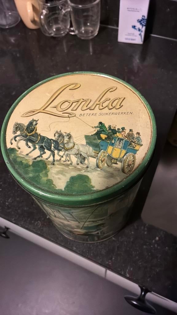 Blik Lonka, Verzamelen, Blikken, Ophalen of Verzenden, Gebruikt, Overige