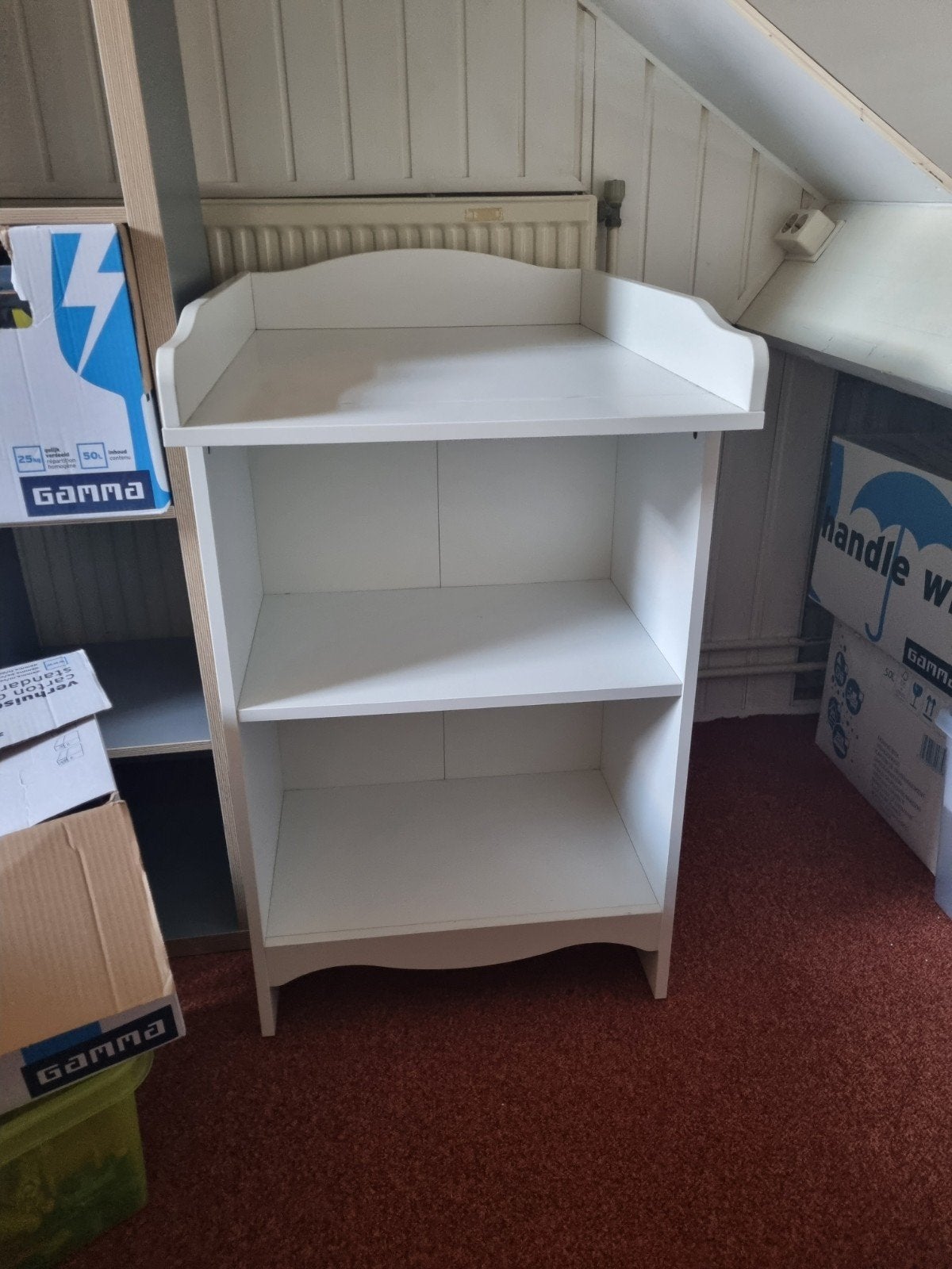 Witte commode met opbergruimte, Kinderen en Baby's, Ophalen, Gebruikt, 50 tot 70 cm, 75 tot 100 cm