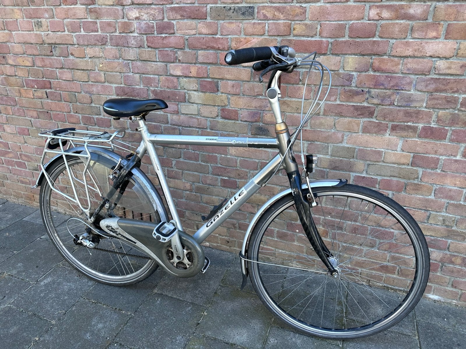 Lichtgewicht Gazelle herenfiets met veel versnellingen, Ophalen, Gebruikt, Velgrem, Versnellingen
