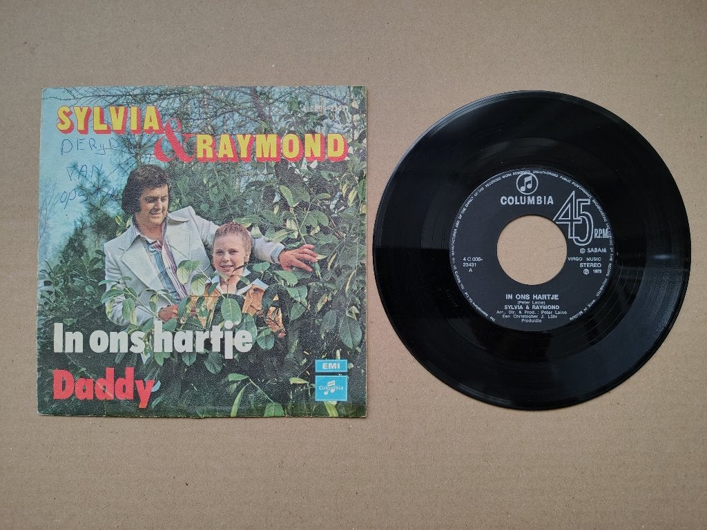 7" Single: Sylvia & Raymond - In Ons Hartje (1973), Cd's en Dvd's, Verzenden, Gebruikt, 7 inch, Pop