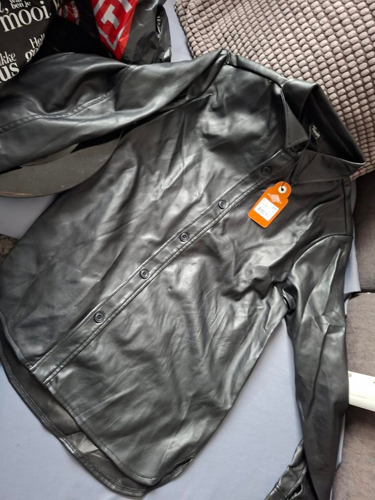 Leren blouse maat M, Ophalen of Verzenden